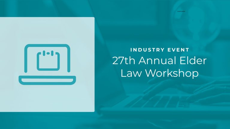 27th Annual Elder Law Workshop